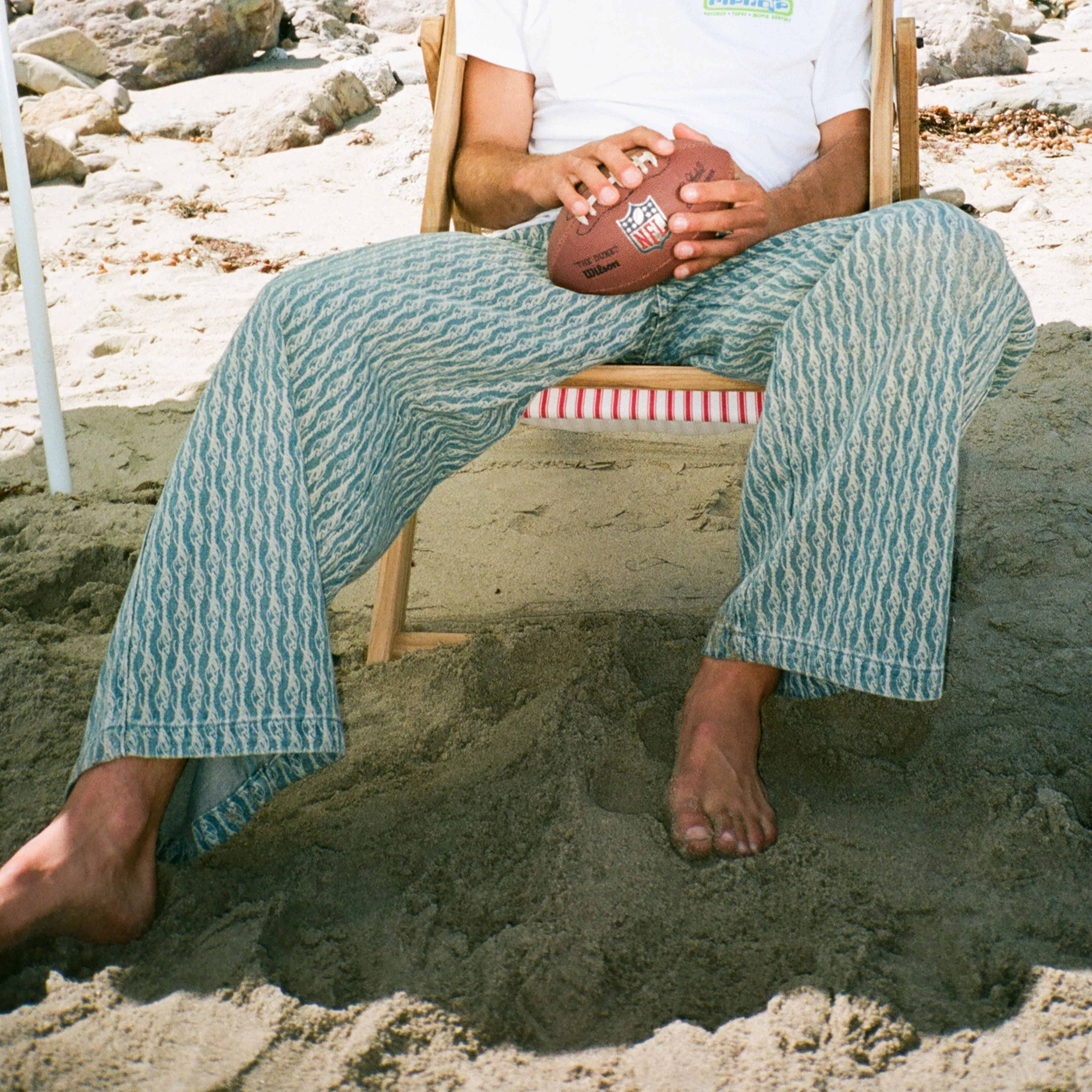 Western Roads Wide Fit Pants (Meidum Wash) sold by Ripndip product image thumbnail 3