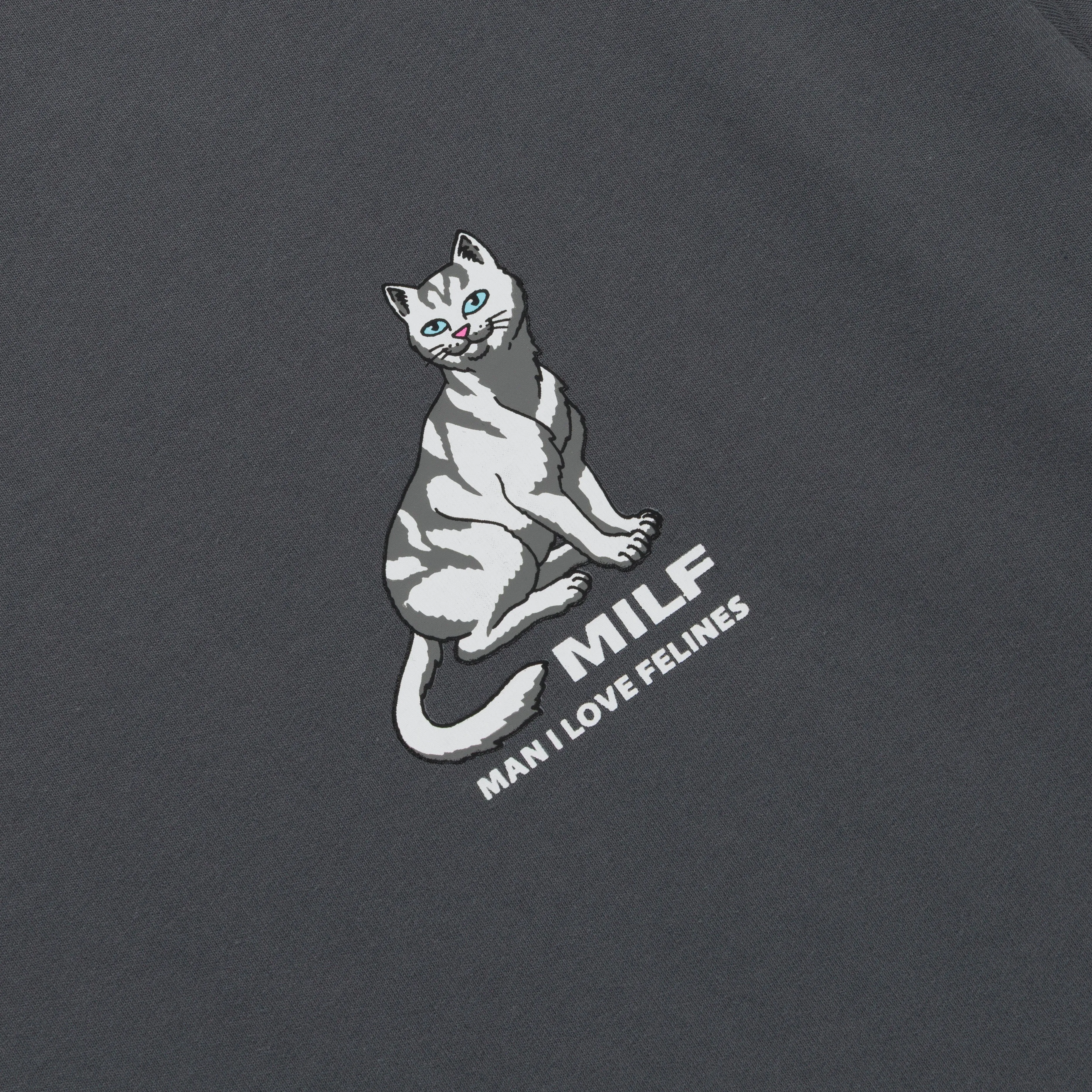 Man I Love Felines Tee (Charcoal) sold by Ripndip product image thumbnail 4