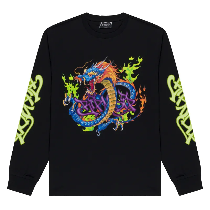 Dragonology Long Sleeve (Black) made by Ripndip