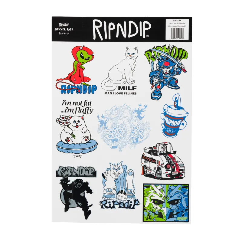Claws Sticker Sheet (Multi) made by Ripndip