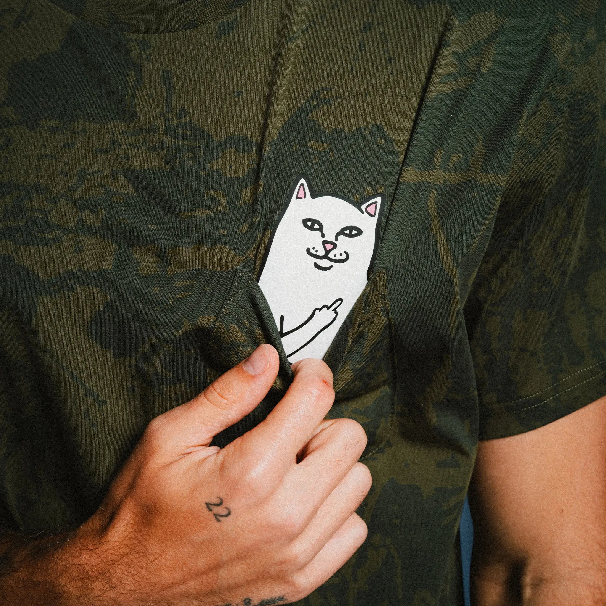 Lord Nermal Pocket Tee (Forest Camo) sold by Ripndip product image thumbnail 2
