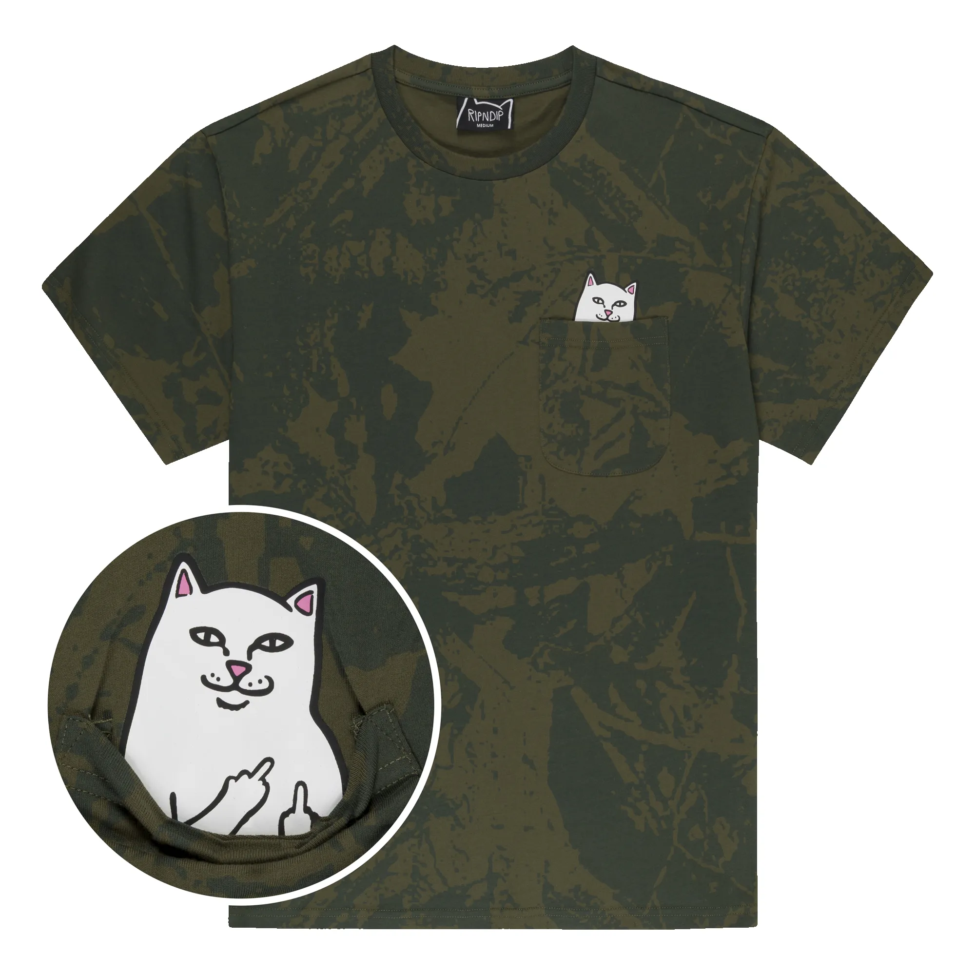 Lord Nermal Pocket Tee (Forest Camo) sold by Ripndip