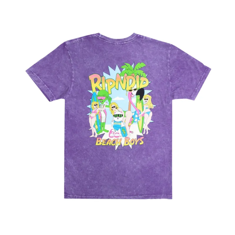 Beach Boys Tee (Purple Mineral Wash) sold by Ripndip