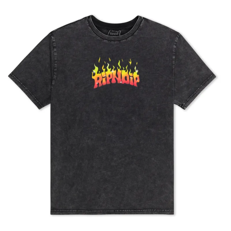 Scary Cute Tee (Black Wash) sold by Ripndip