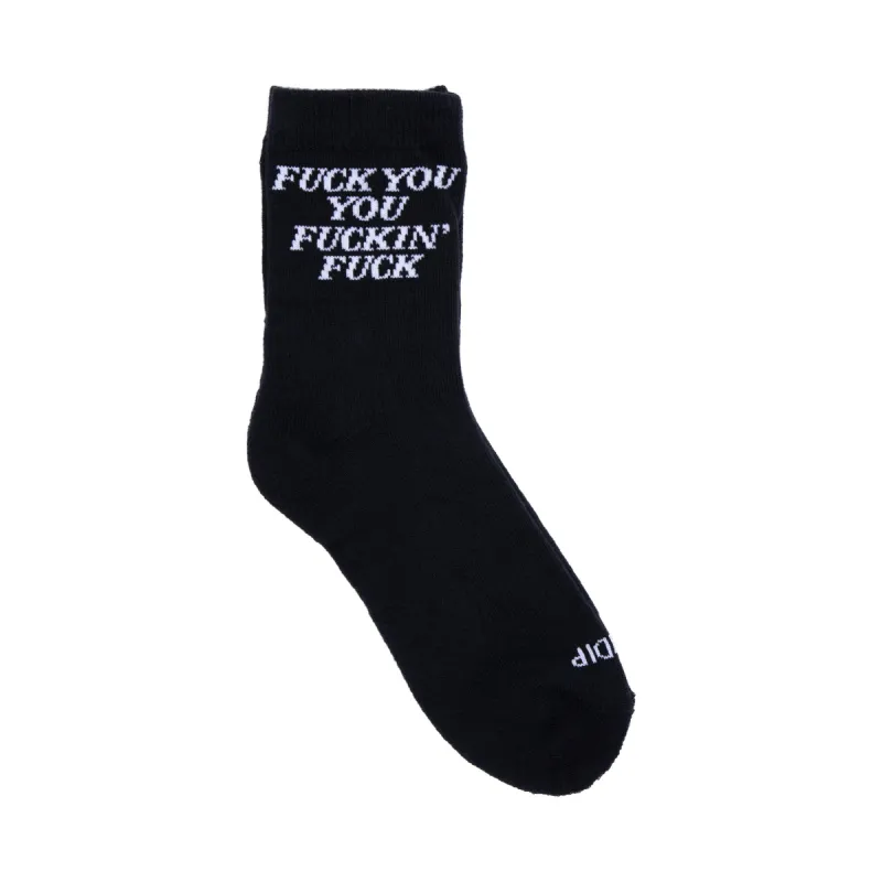Fucking Fuck Mid Socks (Black) made by Ripndip