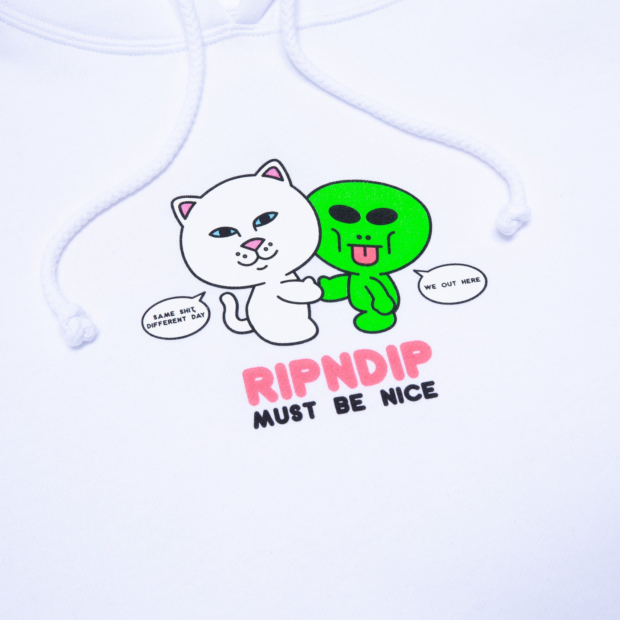 Buddy System Hoodie (White) sold by Ripndip product image thumbnail 4