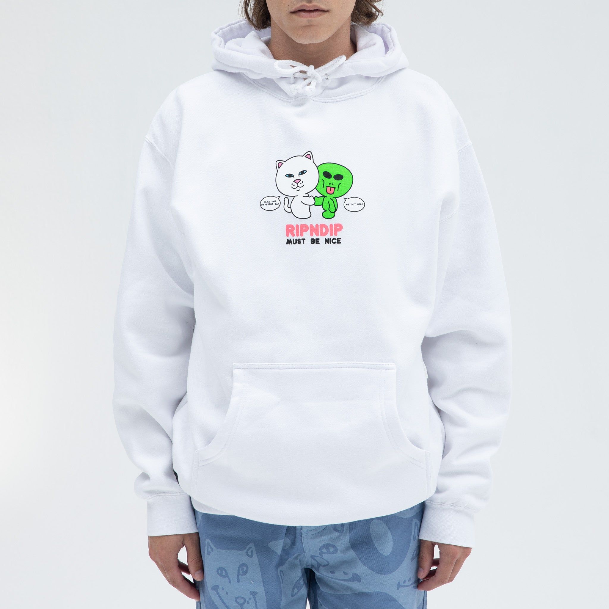 Buddy System Hoodie (White) sold by Ripndip product image thumbnail 2