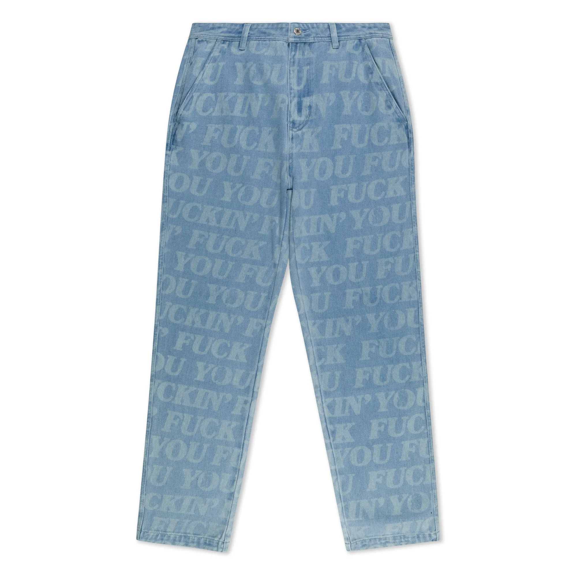 F.U.F.F. Washed Denim Pants (Light Washed Denim) sold by Ripndip