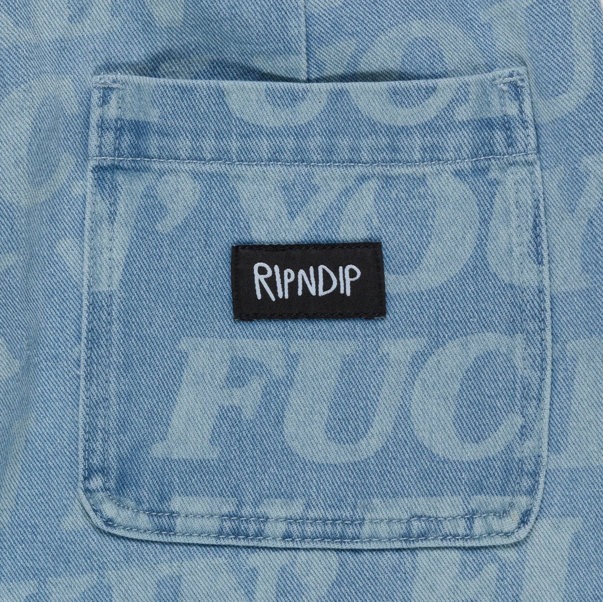 F.U.F.F. Washed Denim Pants (Light Washed Denim) sold by Ripndip product image thumbnail 5