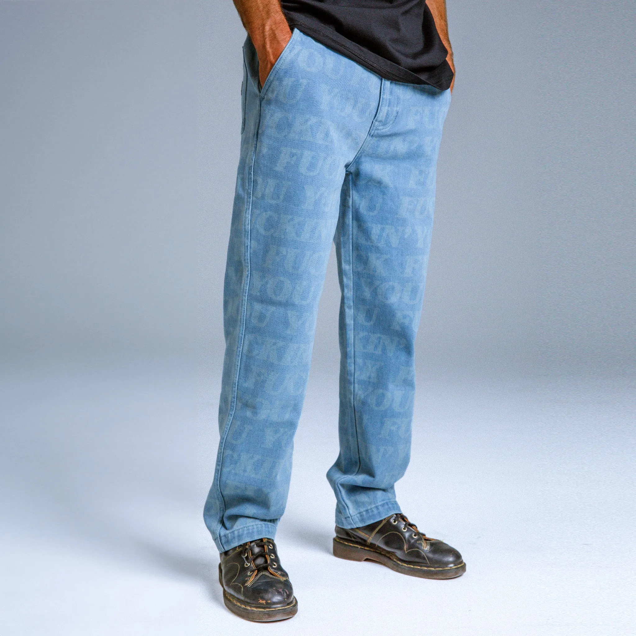 F.U.F.F. Washed Denim Pants (Light Washed Denim) sold by Ripndip product image thumbnail 2