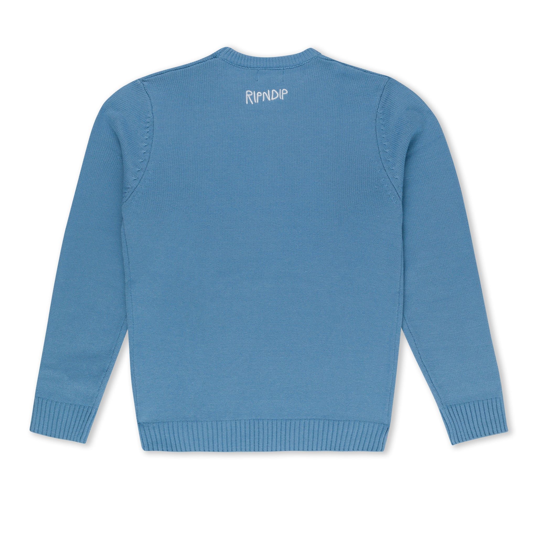 F U Knit Sweater (Periwinkle) sold by Ripndip product image thumbnail 4