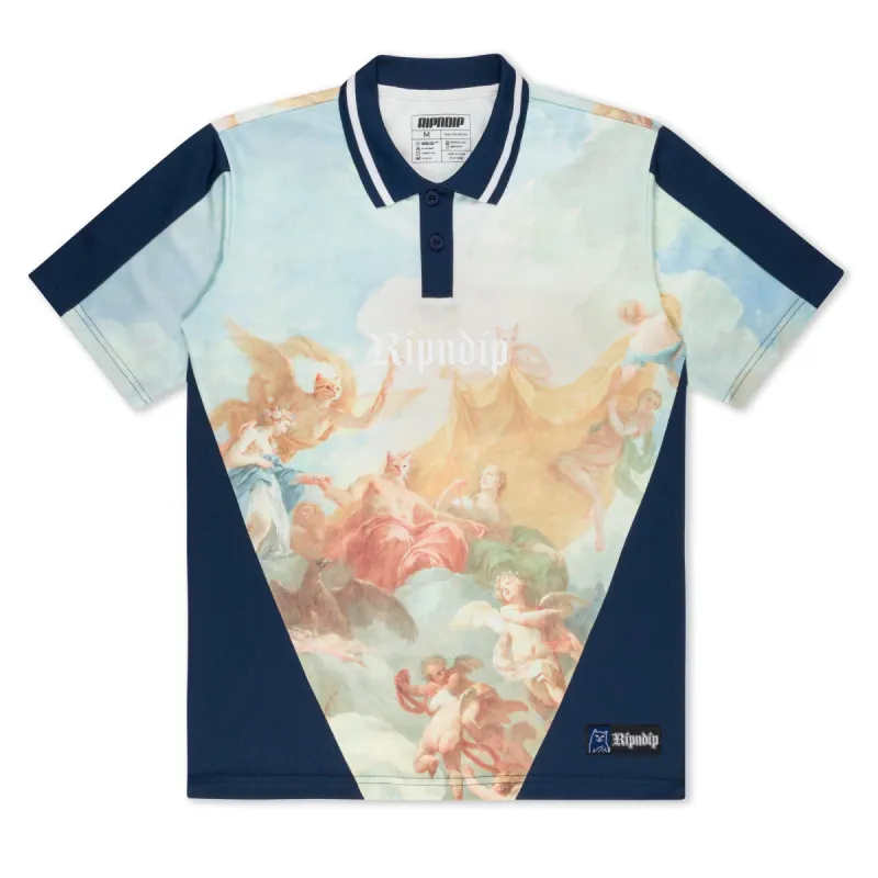 Heavens Waiting Soccer Jersey (Navy Multi) made by Ripndip