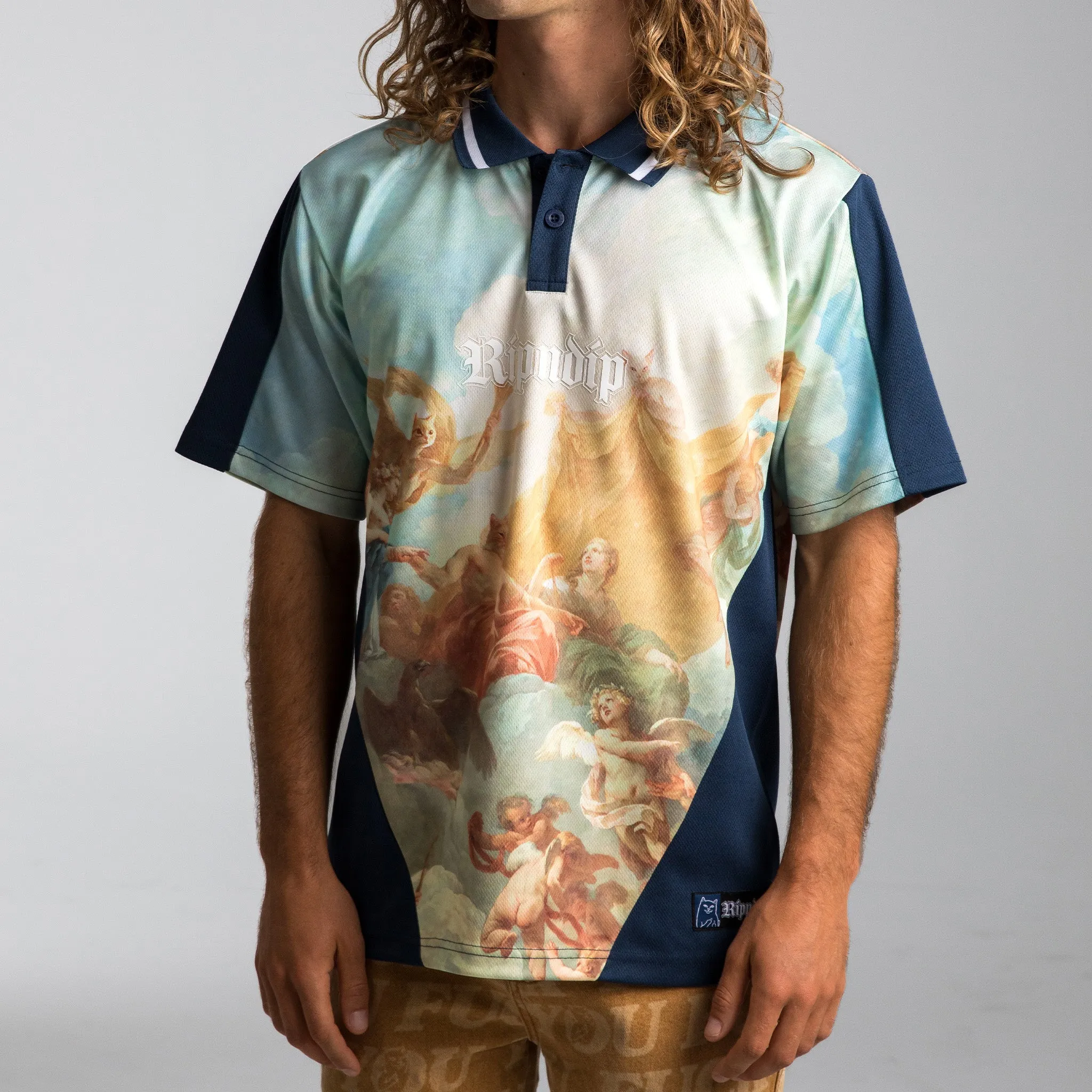 Heavens Waiting Soccer Jersey (Navy Multi) sold by Ripndip product image thumbnail 2