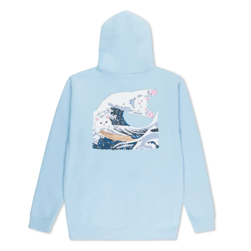 The Great Wave Of Nerm Hoodie (Powder Blue) sold by Ripndip
