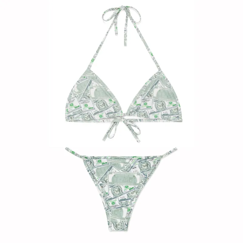 Moneybag 2pc Bikini Set (Olive) sold by Ripndip