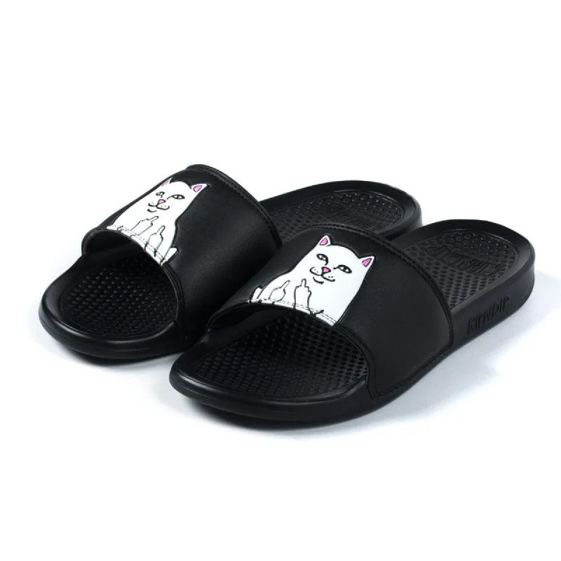 Lord Nermal Slides (Black) sold by Ripndip