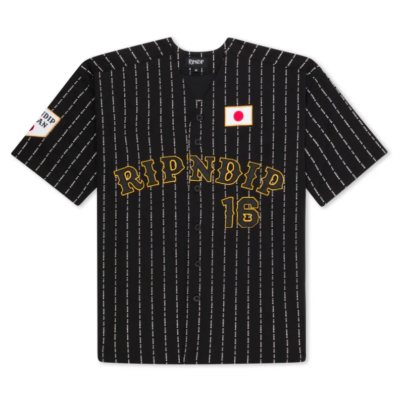 Ripndip JPN Baseball Jersey (Black) sold by Ripndip
