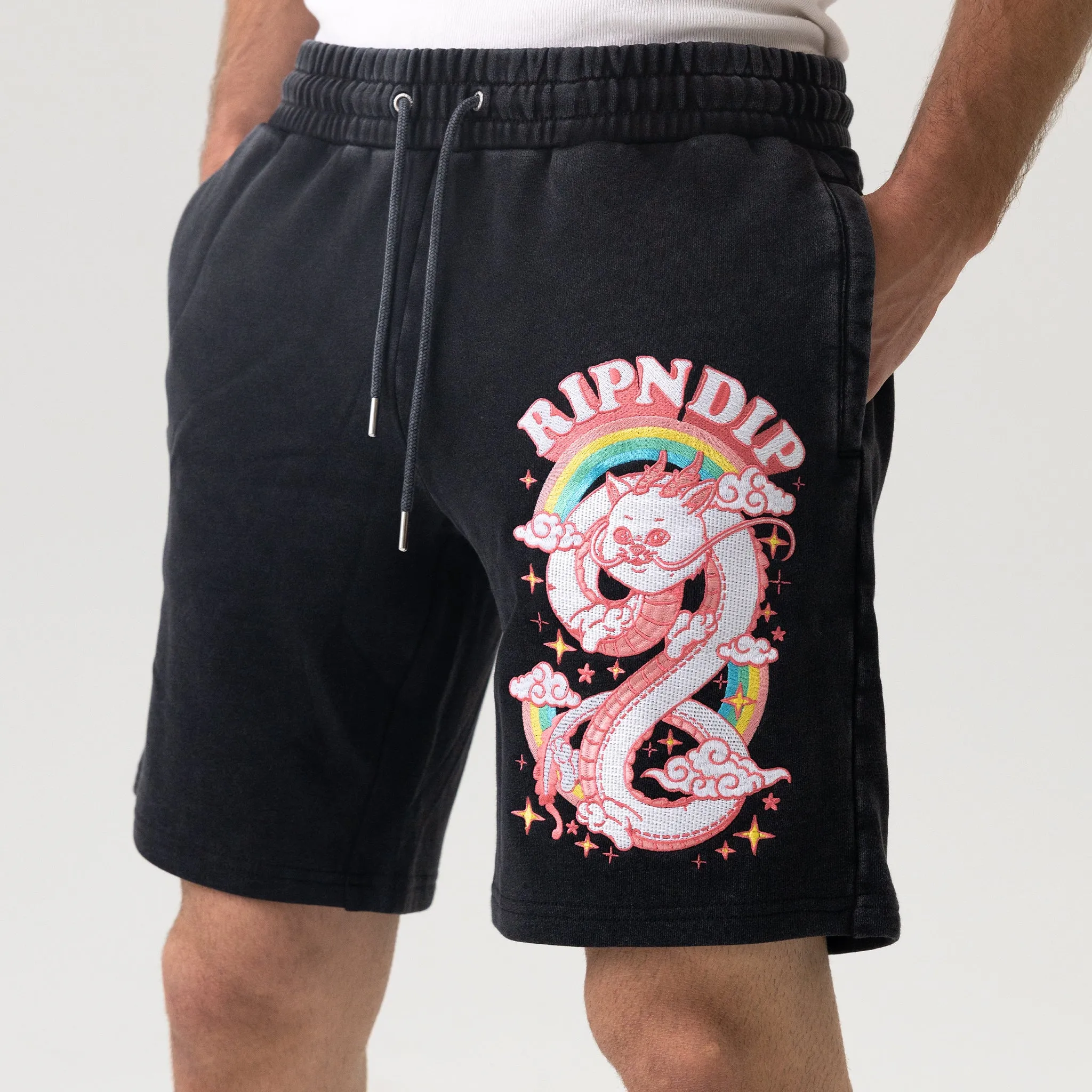 Fantasy Nerm Sweatshorts (Black) sold by Ripndip product image thumbnail 2