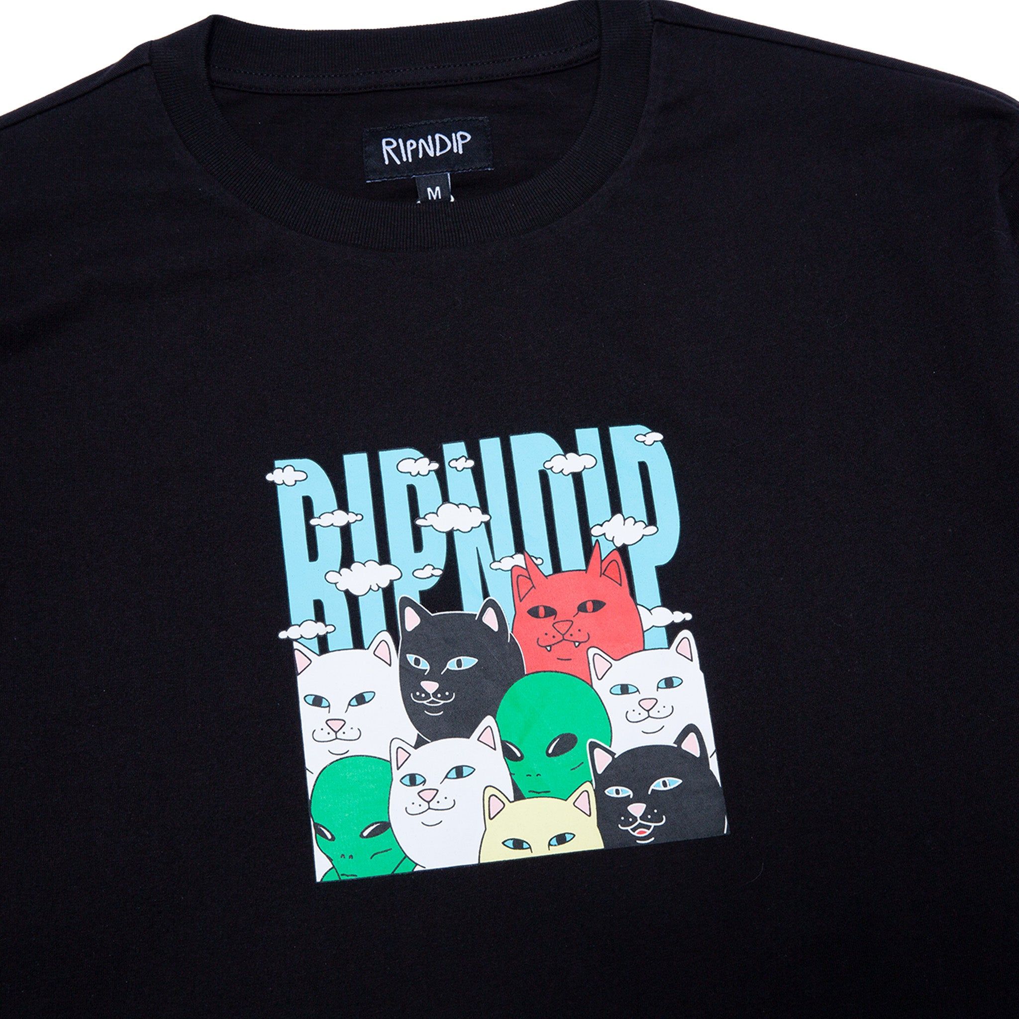 Bunched Up Double Sleeve Tee (Black/Tie Dye) sold by Ripndip product image thumbnail 3