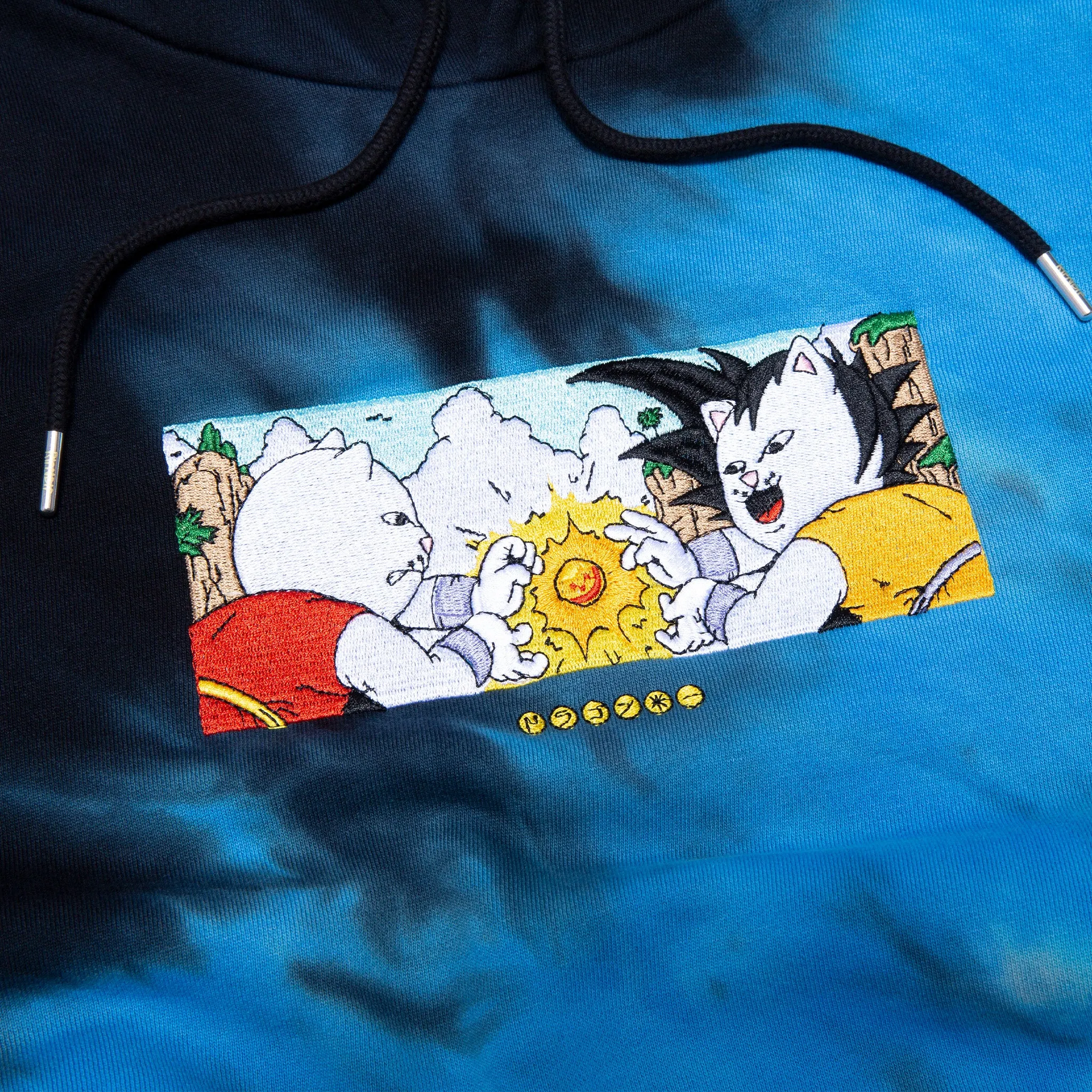 Nermku Battle Hoodie (Black/Blue Dye) sold by Ripndip product image thumbnail 3