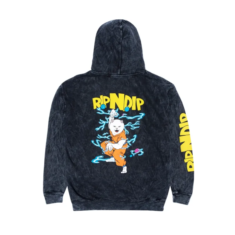 Super Sanerm Hoodie (Black Mineral Wash) sold by Ripndip