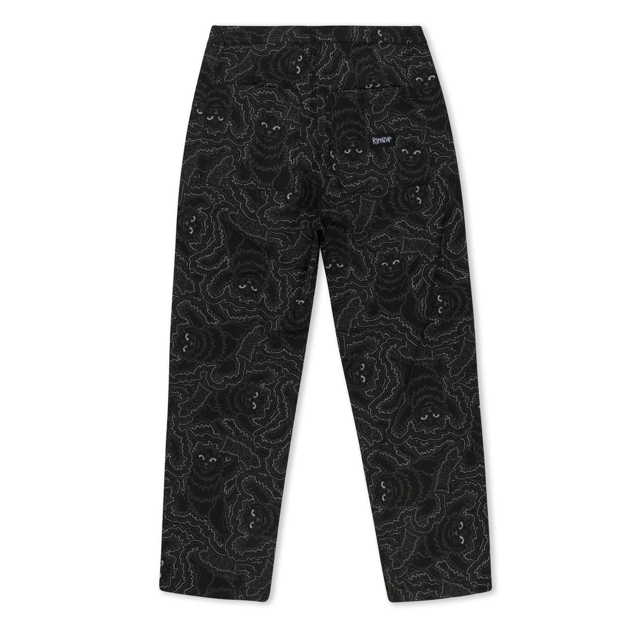 Big Pussy Energy Wide Leg Pants (Black) sold by Ripndip product image thumbnail 5