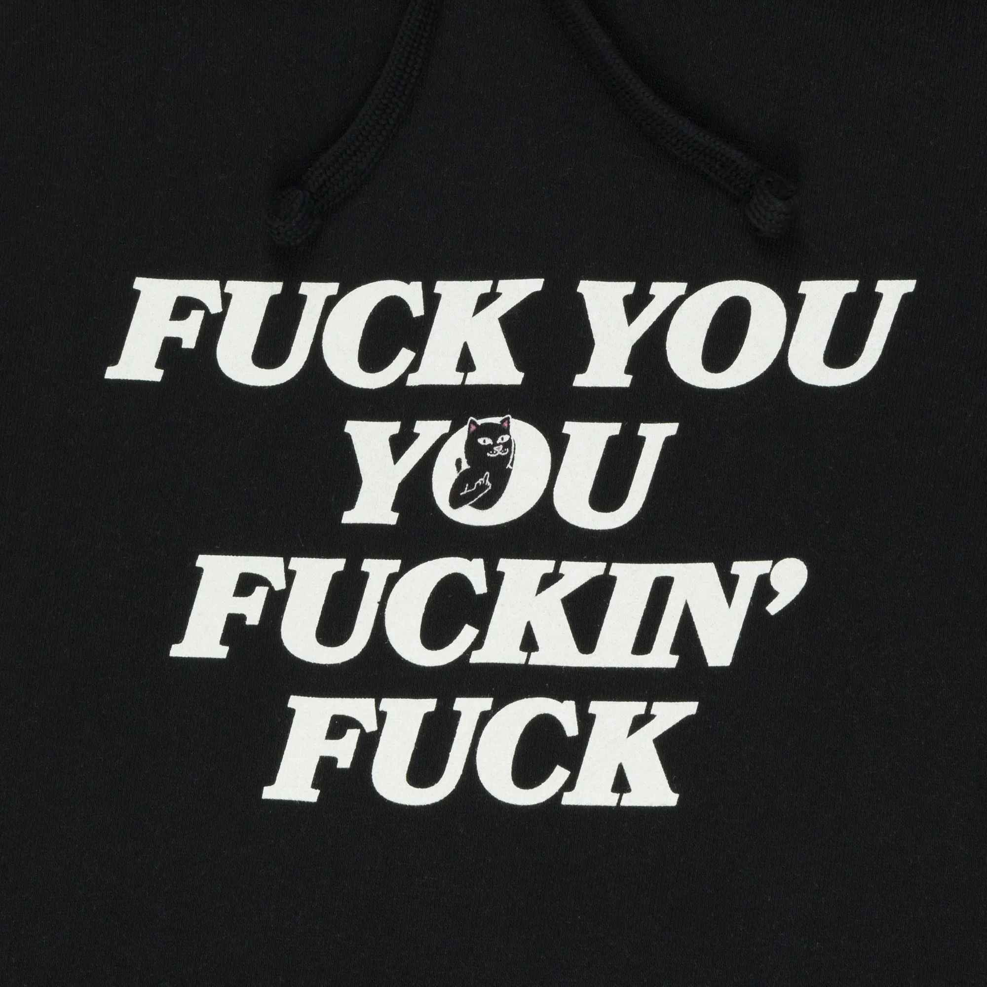 Fuckin Fuck Cropped Hoodie (Black) sold by Ripndip product image thumbnail 2