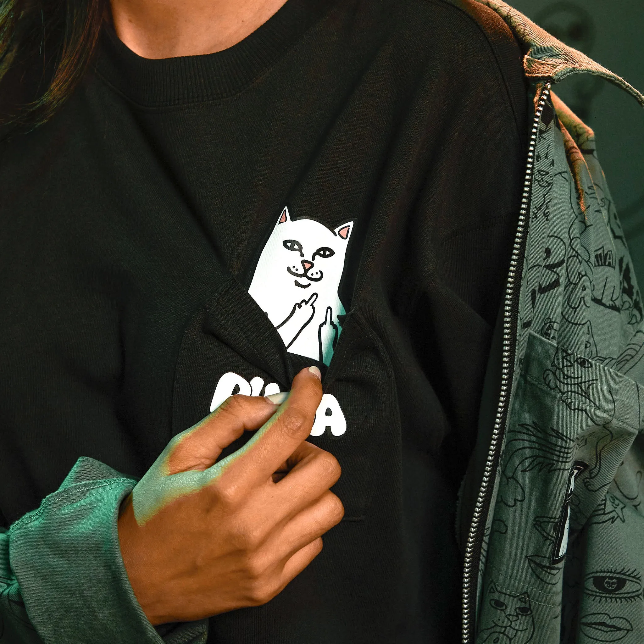 PUMA x RIPNDIP Lord Nermal Pocket Tee (Black) sold by Ripndip product image thumbnail 2