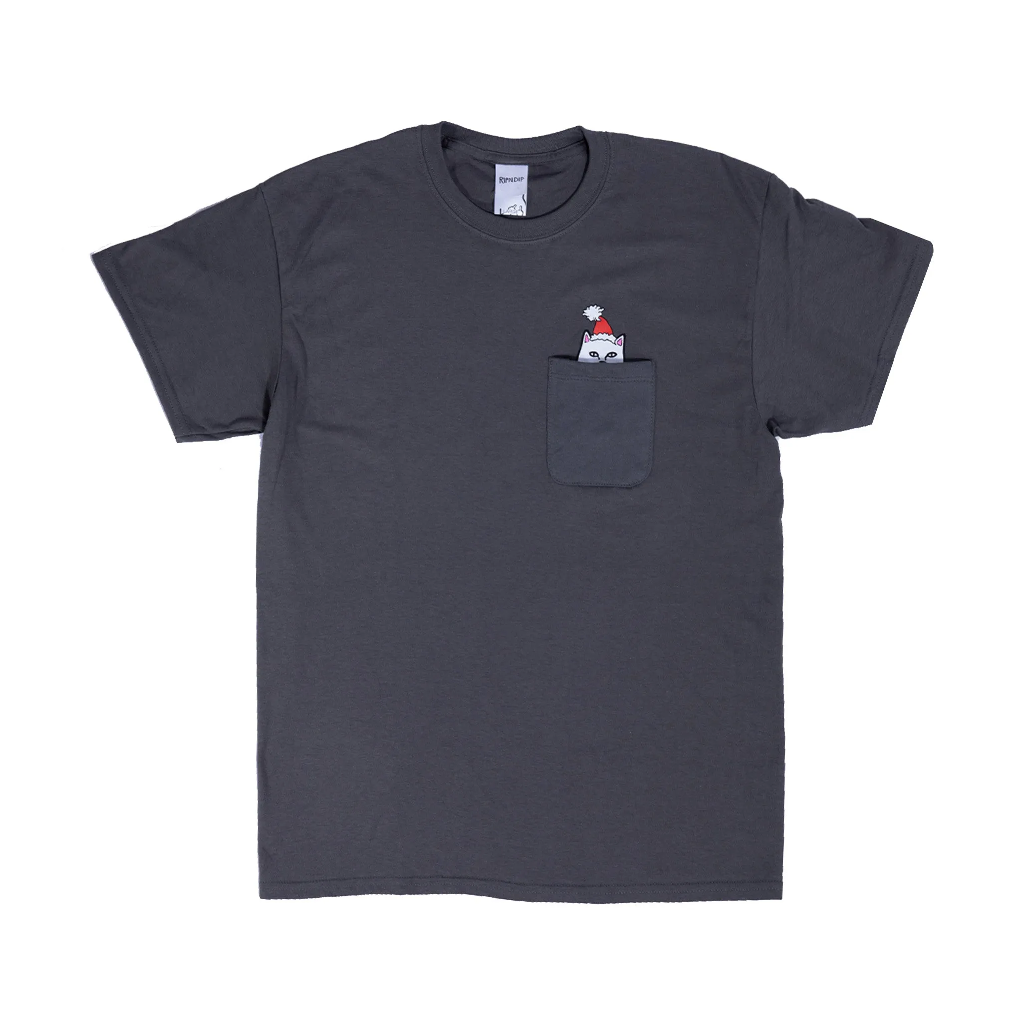 Lord Santa Pocket Tee (Charcoal) sold by Ripndip
