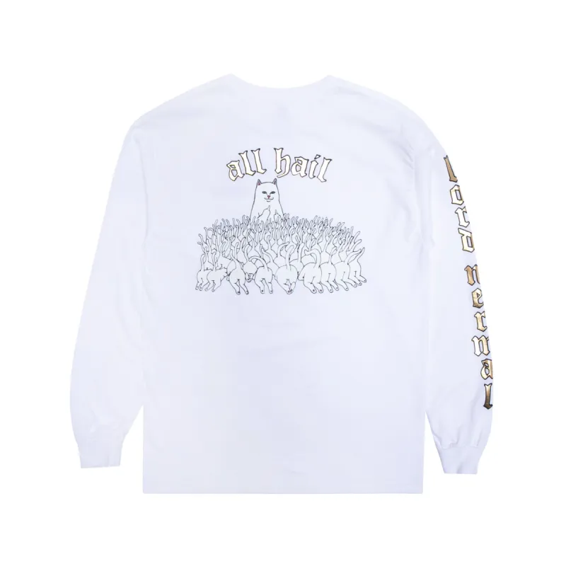 All Hail L/S (White) sold by Ripndip