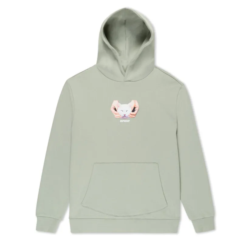 Happy Kitty Hoodie (Sage) sold by Ripndip