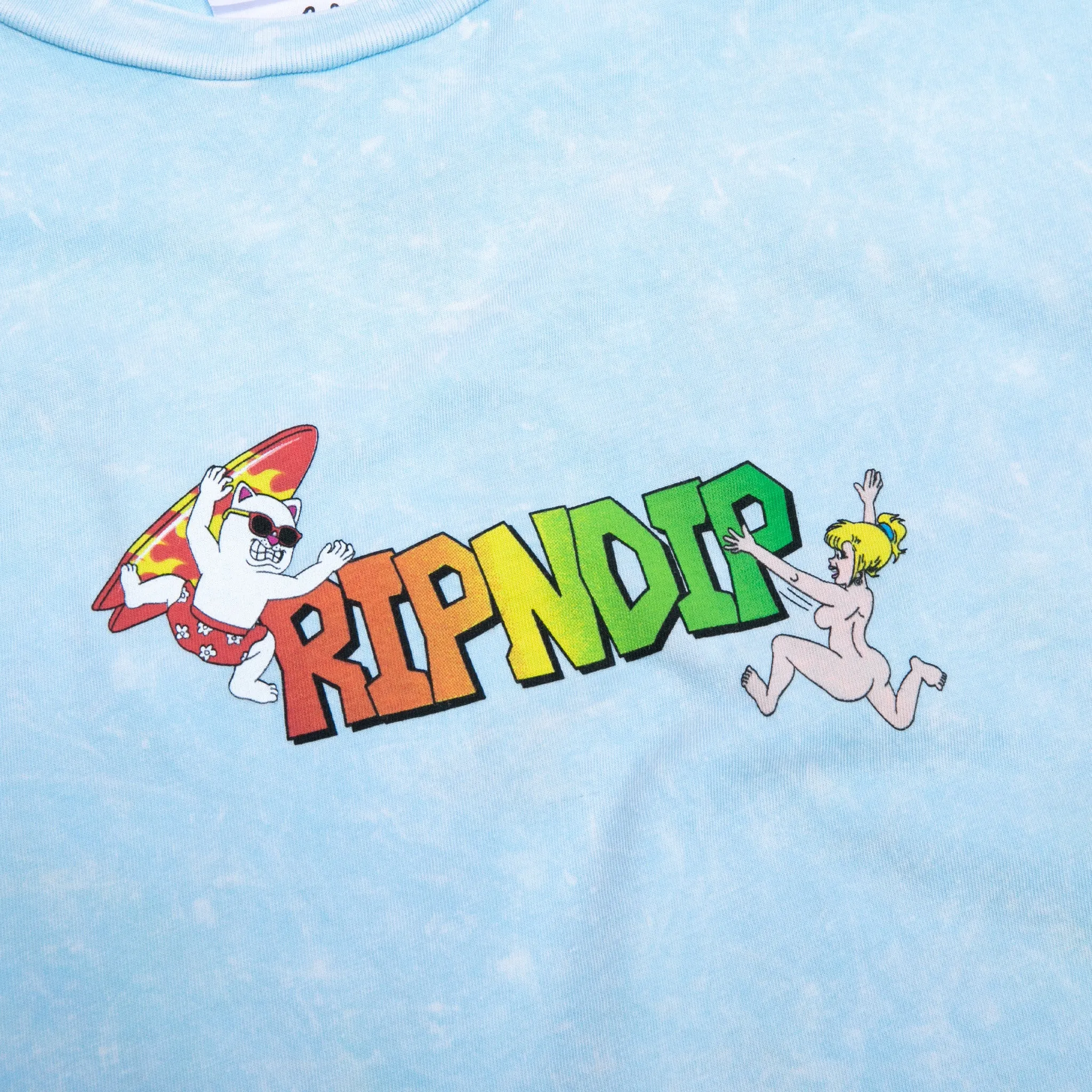 Summer Break Long Sleeve (Light Blue Mineral Wash) sold by Ripndip product image thumbnail 3