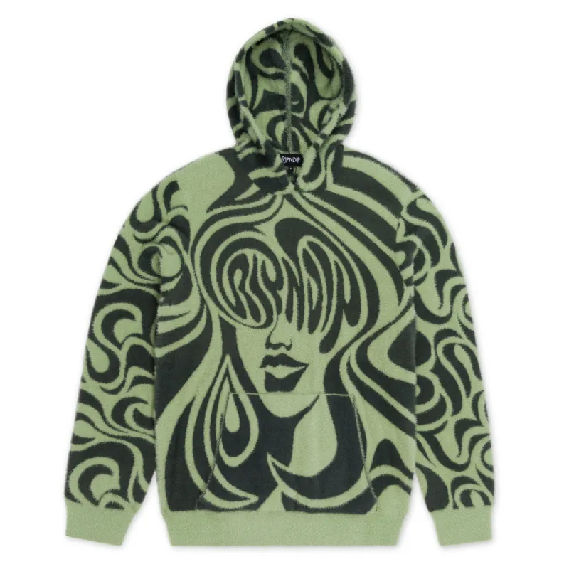 Beautiful Fomo Mohair Hoodie (Pistachio) sold by Ripndip
