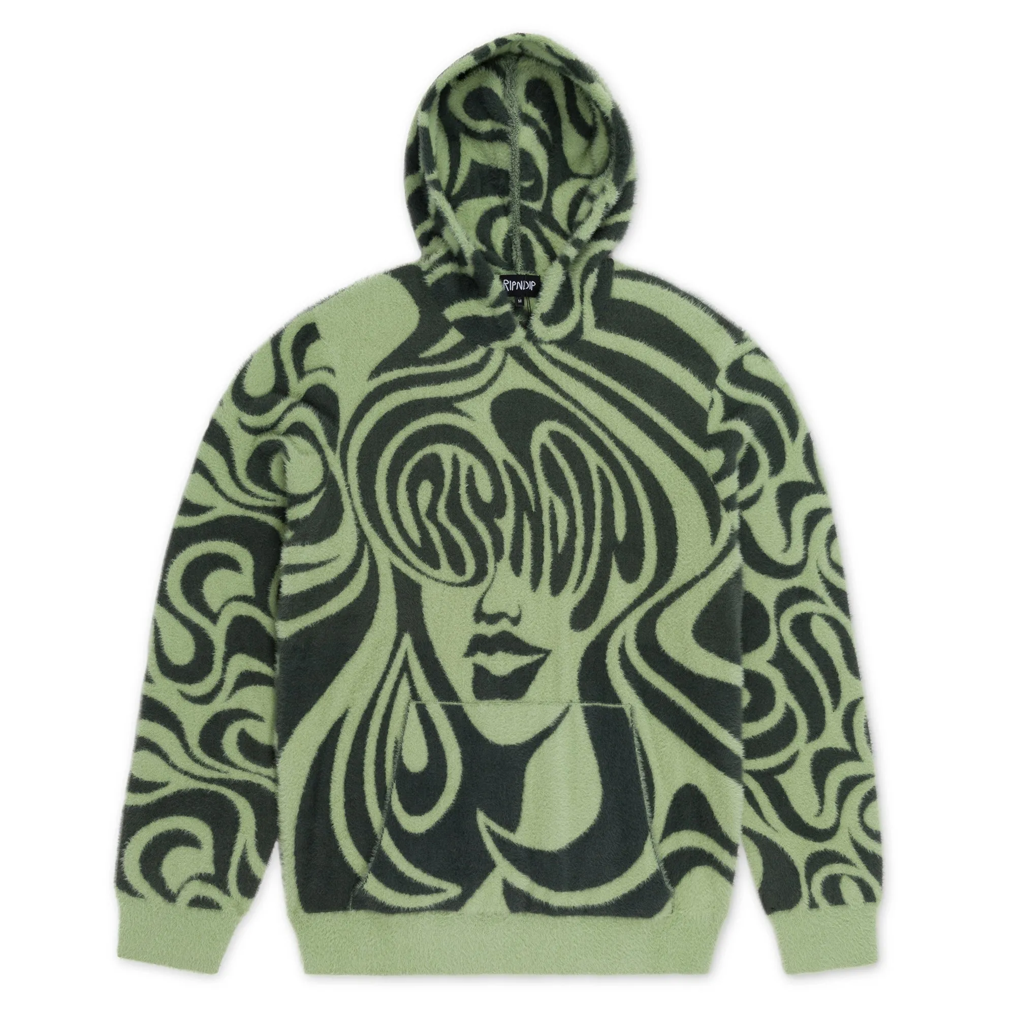 Beautiful Fomo Mohair Hoodie (Pistachio) sold by Ripndip
