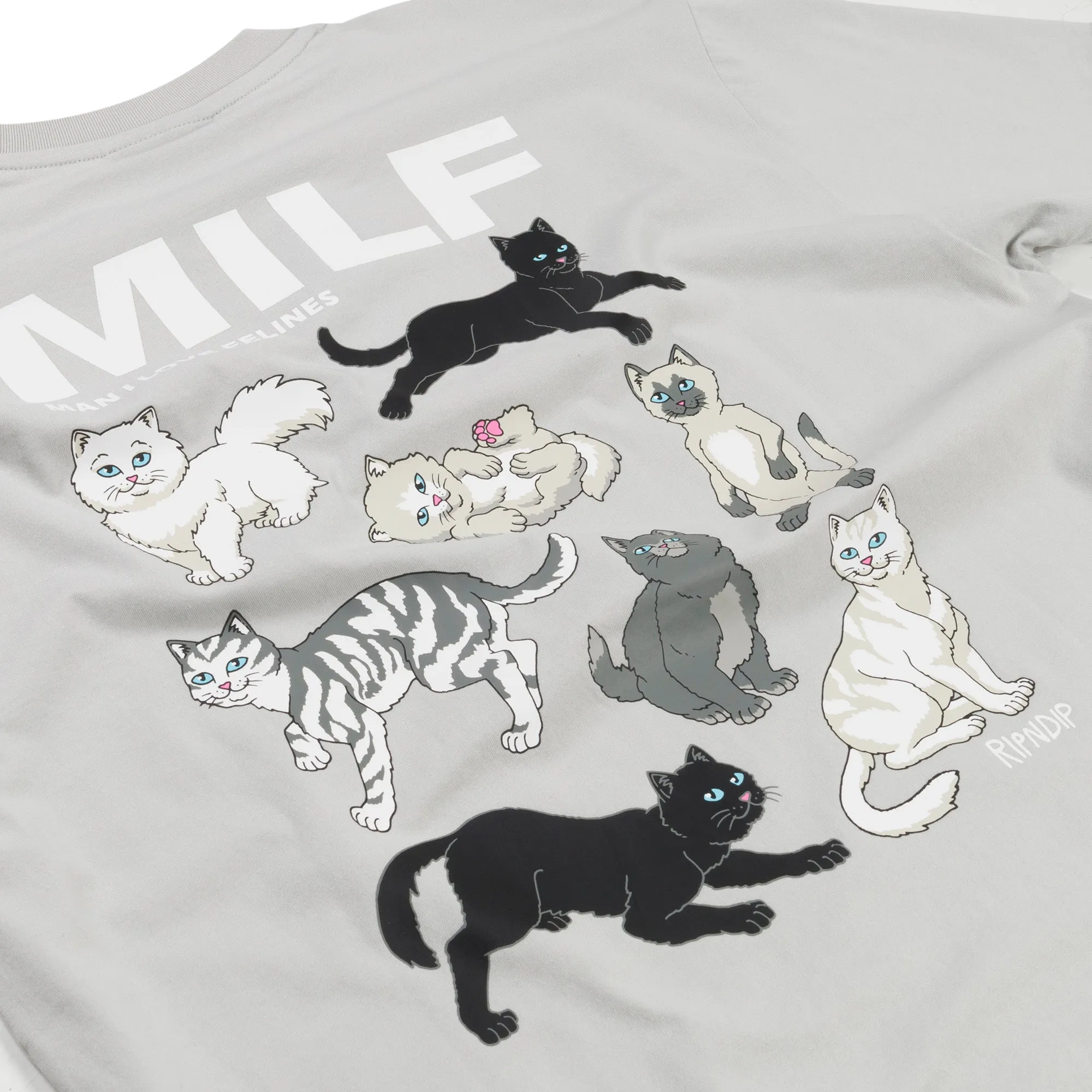 Man I Love Felines Tee (Grey) sold by Ripndip product image thumbnail 5