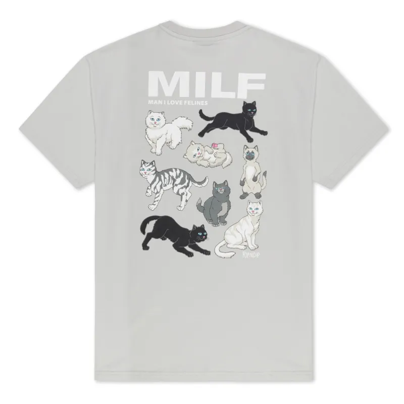 Man I Love Felines Tee (Grey) sold by Ripndip