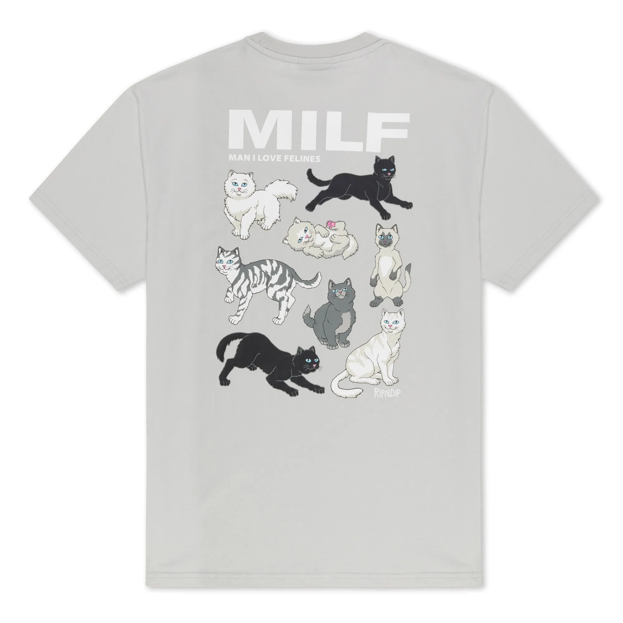 Man I Love Felines Tee (Grey) sold by Ripndip