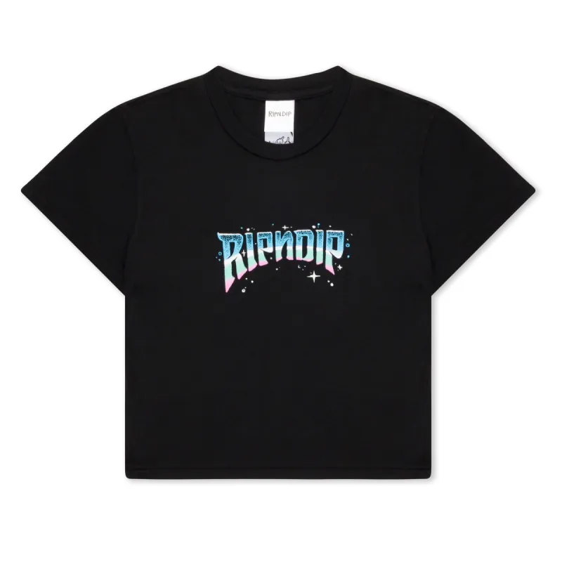Superstar Cropped Baby Tee (Black) sold by Ripndip