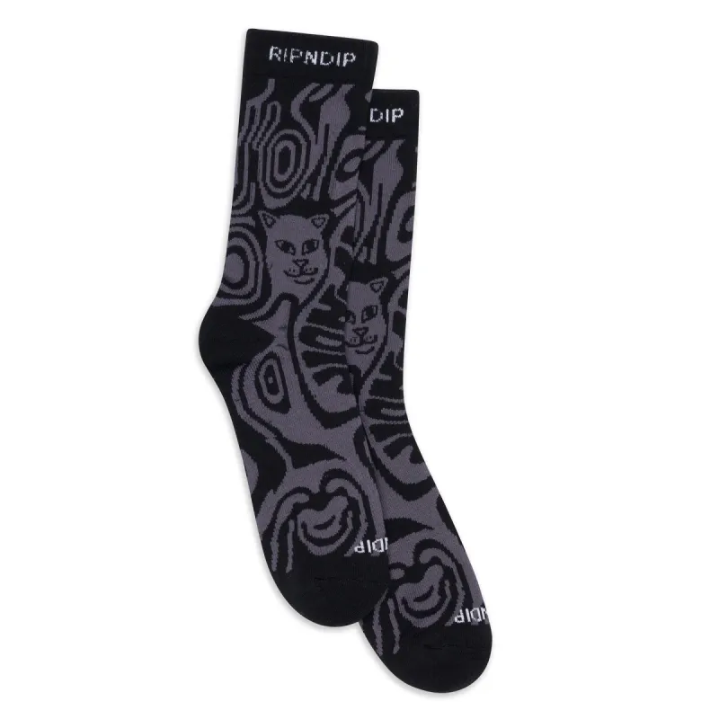 Hypnotic Socks (Black) sold by Ripndip