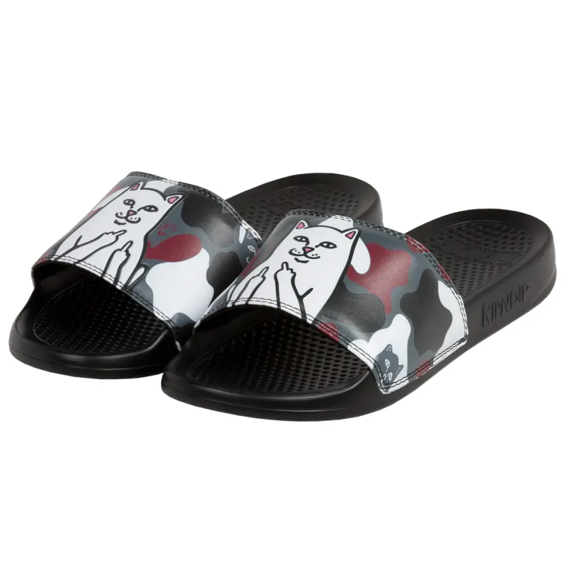 Lord Nermal Slides (Red Camo) sold by Ripndip