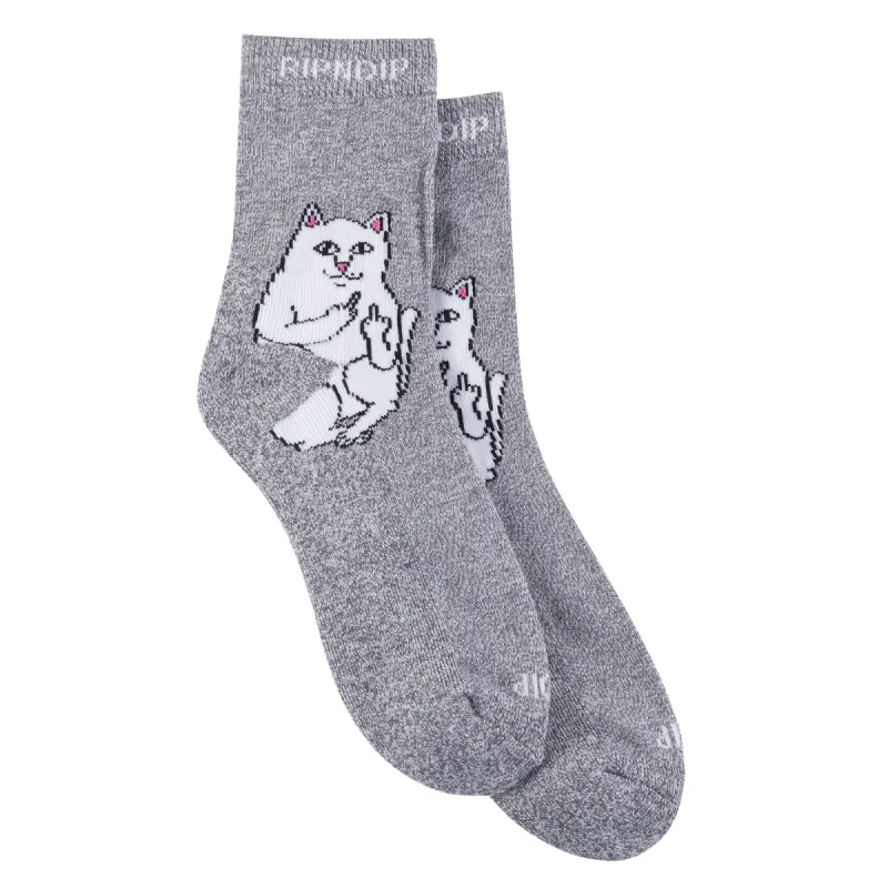 Lord Nermal Mid Socks (Charcoal Heather) sold by Ripndip