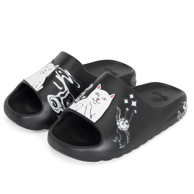 Space Walk Cloud Slides (Black) sold by Ripndip