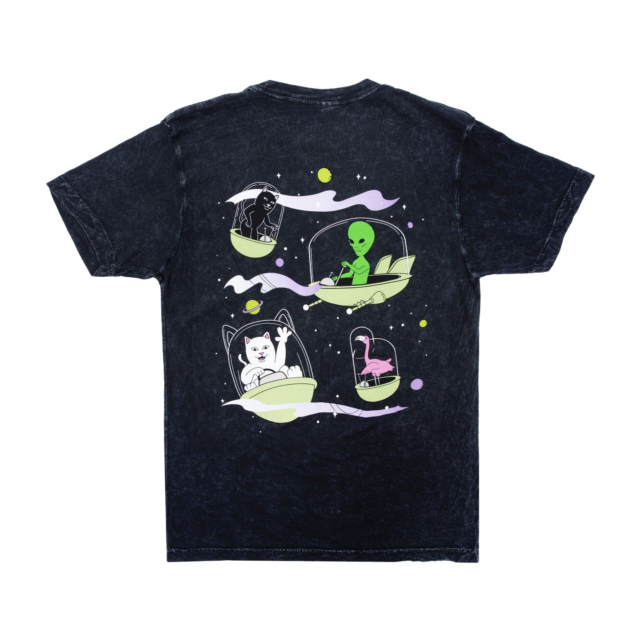 The Nermsons Tee (Black Mineral Wash) sold by Ripndip