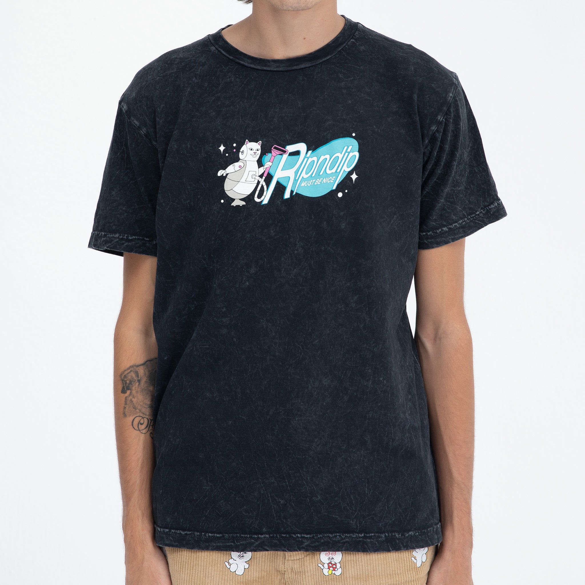 The Nermsons Tee (Black Mineral Wash) sold by Ripndip product image thumbnail 2
