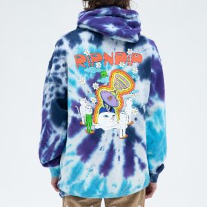 Stellar Hoodie (Purple/Blue Spiral Dye) sold by Ripndip