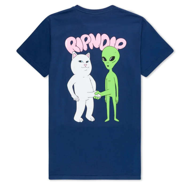 Handshake Tee (Navy) made by Ripndip