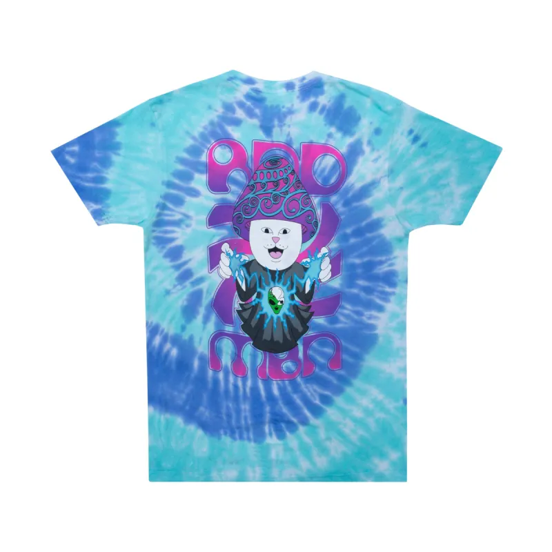 Wizard Tee (Blue/Aqua Spiral Dye) sold by Ripndip