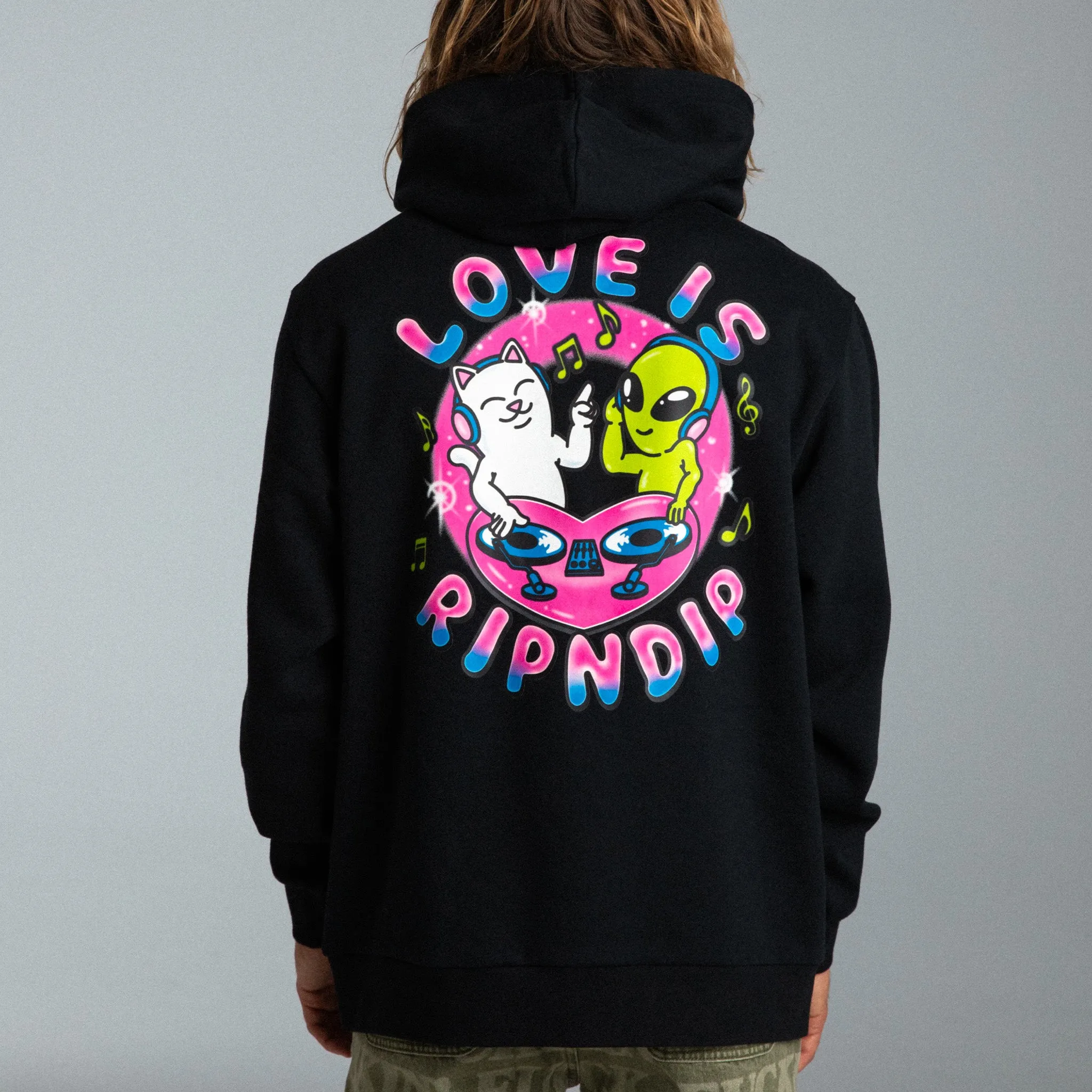 Love Is Ripndip Hoodie (Black) sold by Ripndip product image thumbnail 2