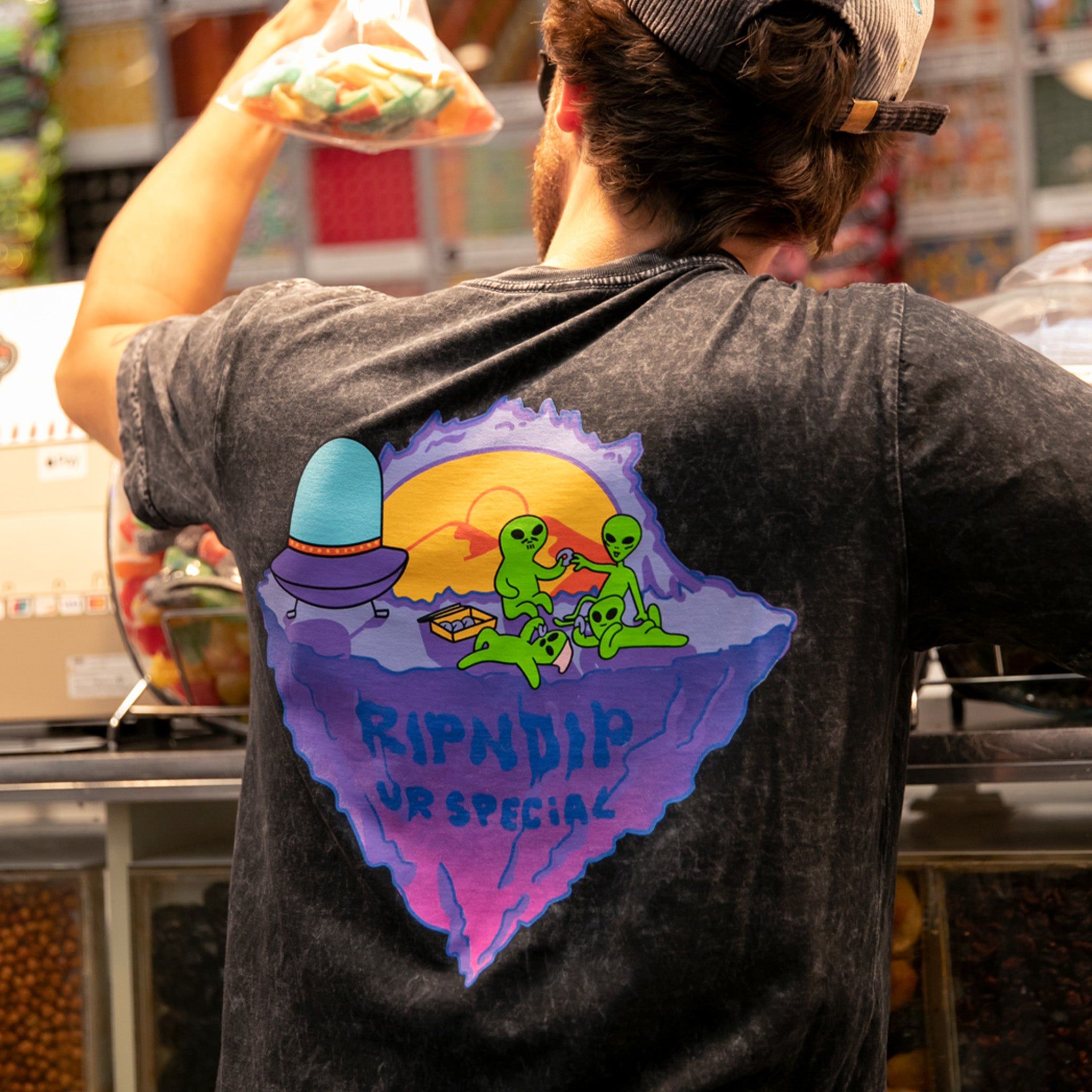 Planet Special Tee (Black Mineral Wash) sold by Ripndip product image thumbnail 3