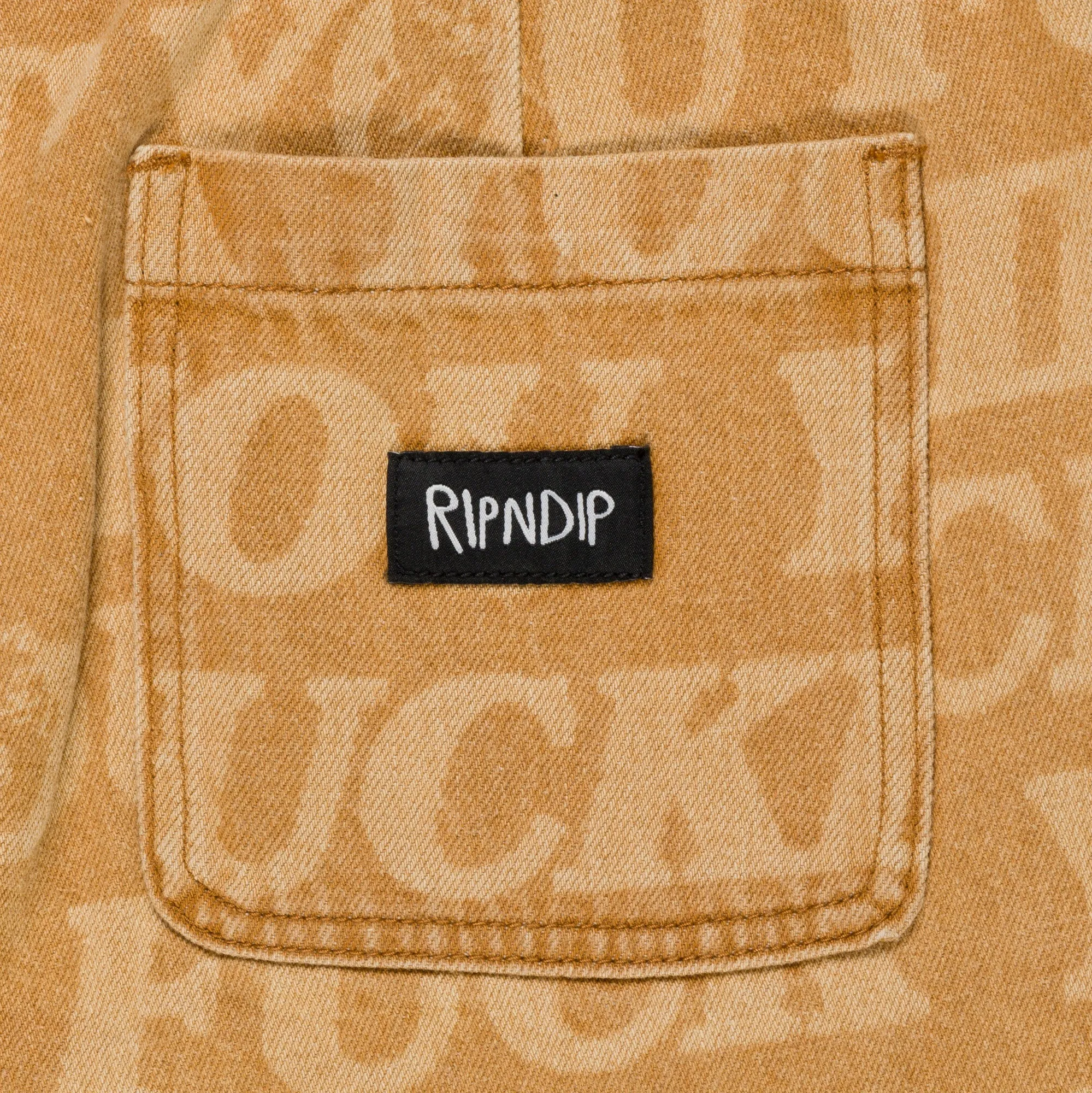 F.U.F.F. Washed Denim Pants (Light Brown Denim) sold by Ripndip product image thumbnail 5